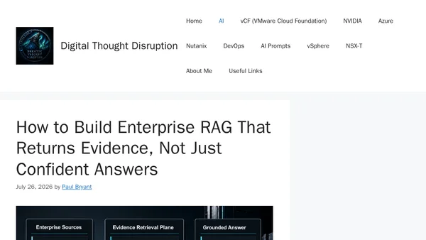 How to Build Enterprise RAG That Returns Evidence, Not Just Confident Answers