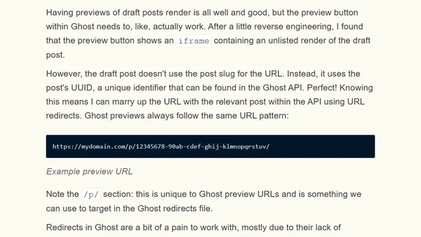 Post previews with Ghost, Eleventy & Netlify