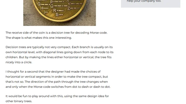 Morse code tree