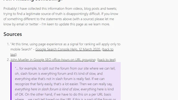 Everything we know about Core Web Vitals and SEO