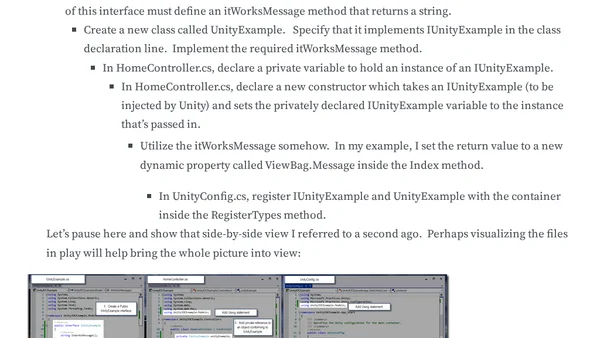 Up and Running with Unity IOC Container for ASP.Net MVC