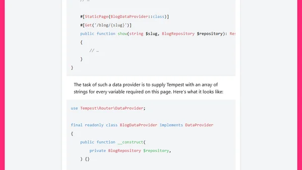Static websites with Tempest