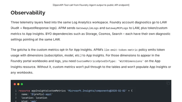 A real look at BYON Microsoft Foundry
