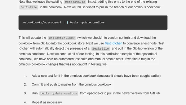 Berkshelf Workflow