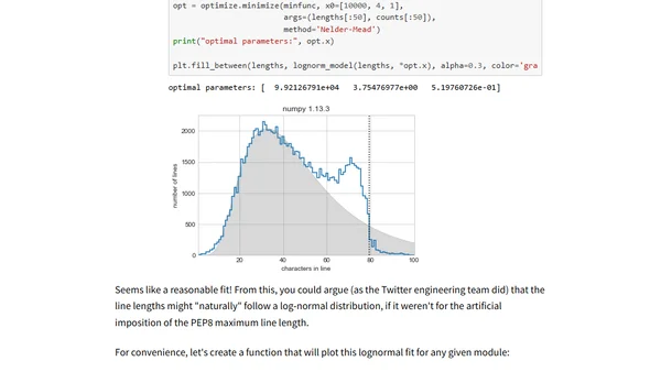 Exploring Line Lengths in Python Packages