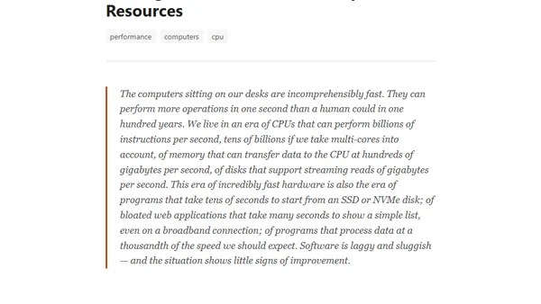 Making Reasonable Use of Computer Resources