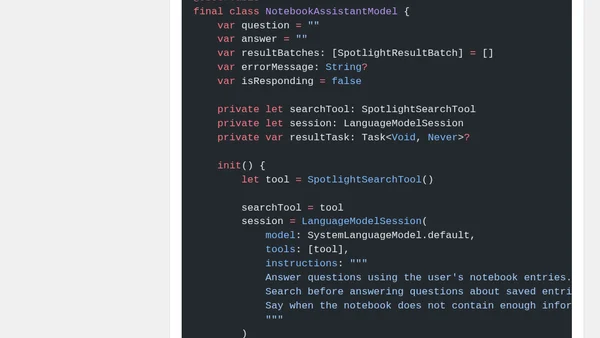 Chat With Your App's Data Using Core Spotlight And SpotlightSearchTool