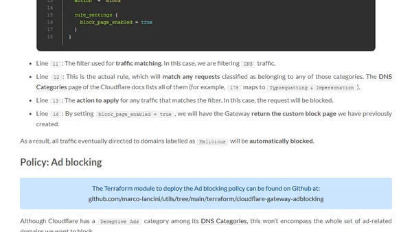 Serverless Ad Blocking with Cloudflare Gateway