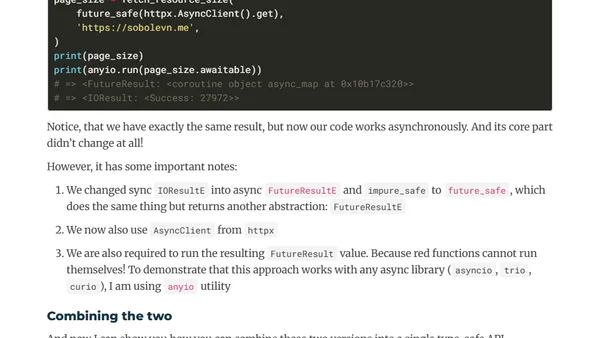 How async should have been