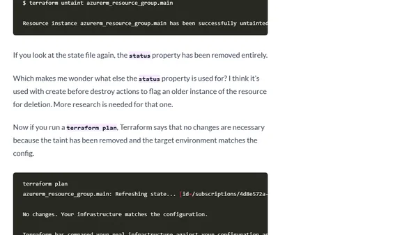 Terraform Taint Is Bad, And Here's Why