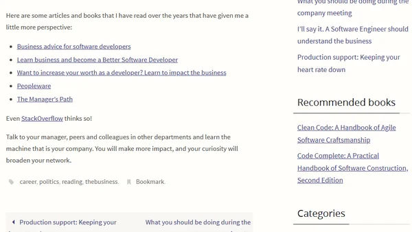 I’ll say it. A Software Engineer should understand the business