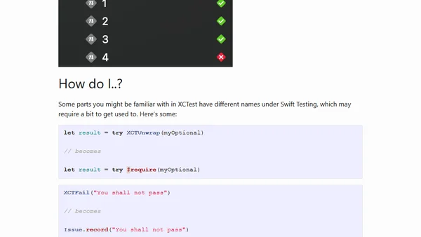 Testing Swift Testing