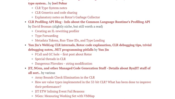 Resources for Learning about .NET Internals