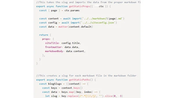 Creating a Gatsby or NextJS Markdown Blog