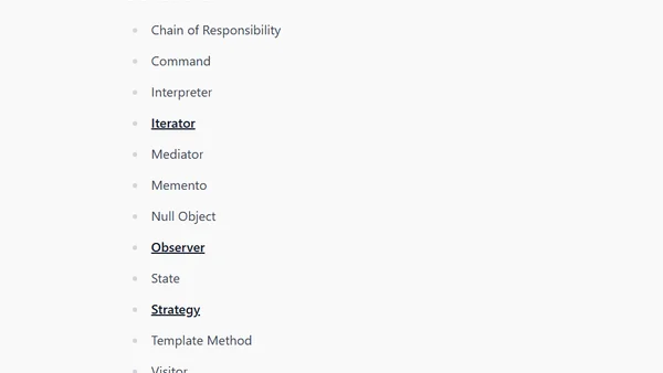 JavaScript Design Patterns: Table of Contents