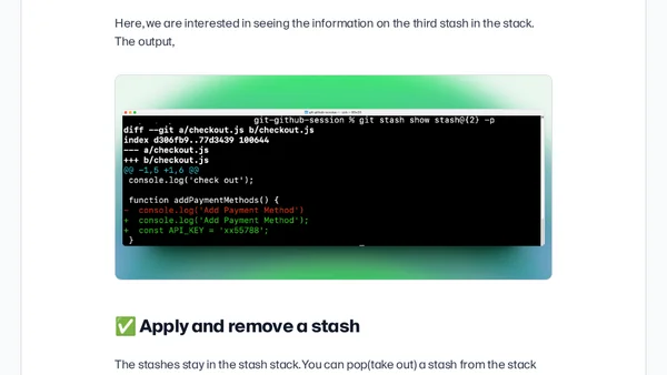 10 Git stash commands every developer should know