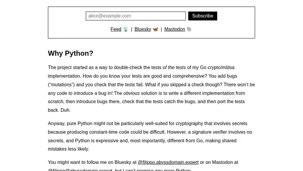 Production ML-DSA Verification in 350 Lines of Python