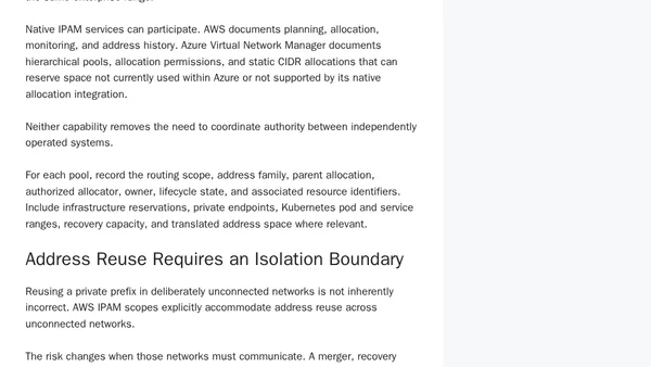 Hybrid DNS and IPAM Architecture: The Shared-Service Dependency Most Multicloud Designs Ignore
