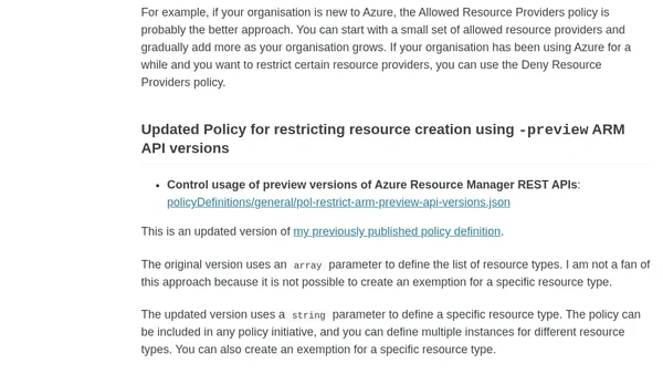 Various updates for AzPolicyFactory
