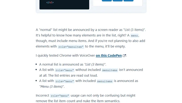ARIA roles can remove their children’s semantics (#tilPost)