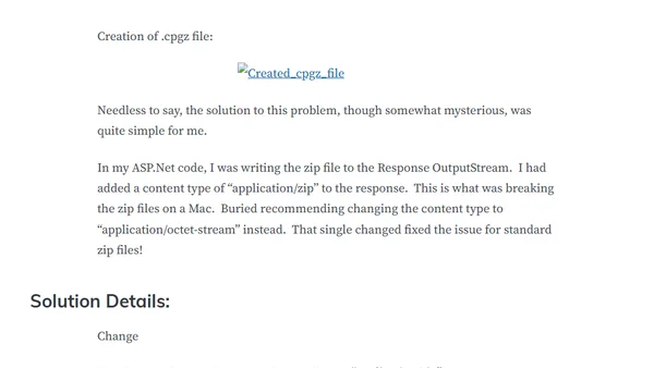 DotNetZip – Solving Mac Decompression Issues