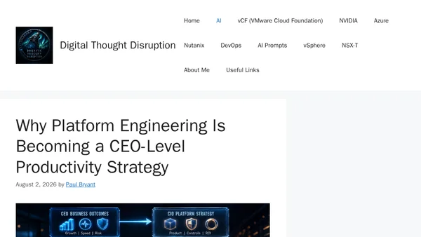 Why Platform Engineering Is Becoming a CEO-Level Productivity Strategy