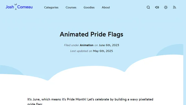 Animated Pride Flags