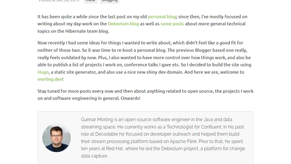 Time for a New Blog