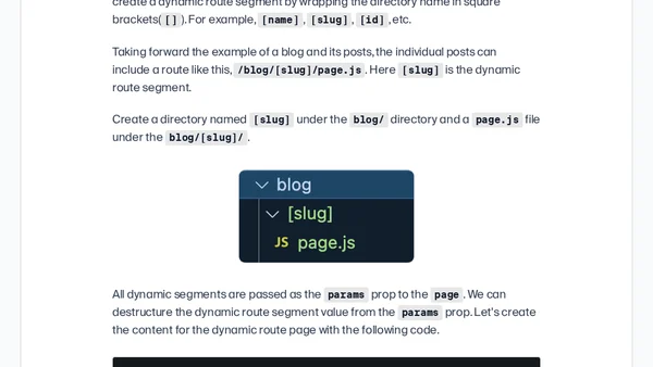 Dynamic routes recipes from Next.js App Router