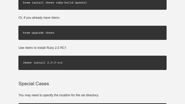 Install Ruby 2.0.rc1