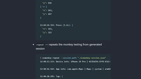 Stress testing on iOS with xcmonkey