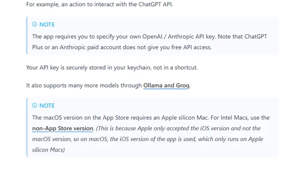New App: AI Actions