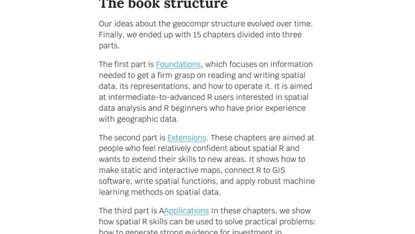 Geocomputation with R - the afterword