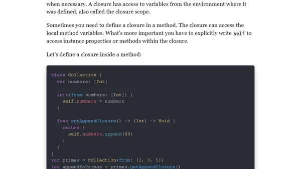 How to Use Correctly 'self' Keyword in Swift