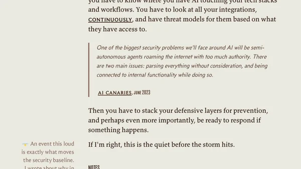 I'm Worried About a Prompt Injection Worm