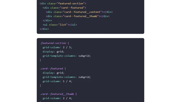 Learn CSS Subgrid