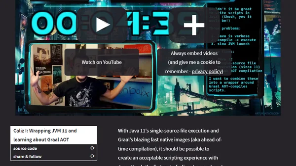 Caliz I: Wrapping JVM 11 and learning about Graal AOT