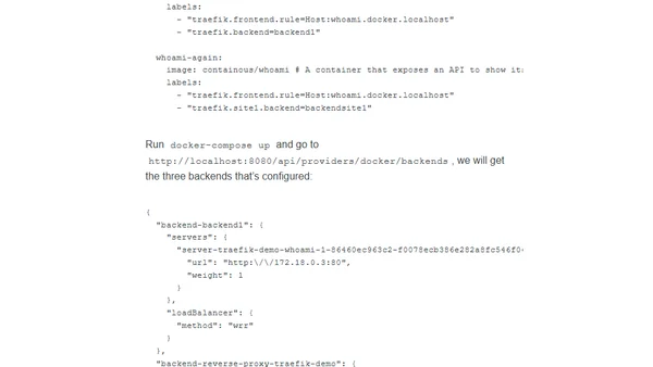 Poor man's zero downtime deployment setup using Traefik
