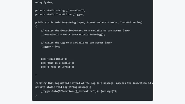 Getting the instance id of a running Azure Function with ExecutionContext.InvocationId