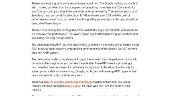 AMP and Incentives