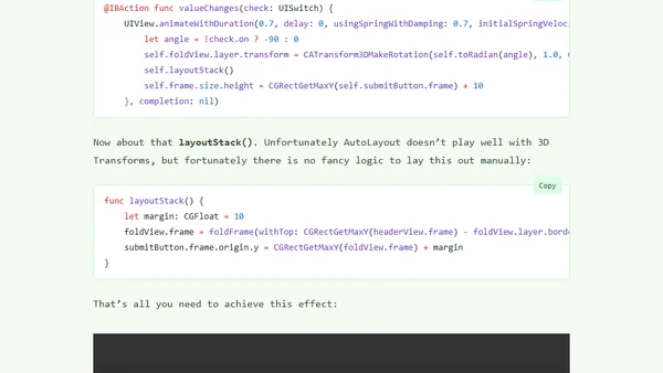 Details matter - harnessing the power of Core Animation