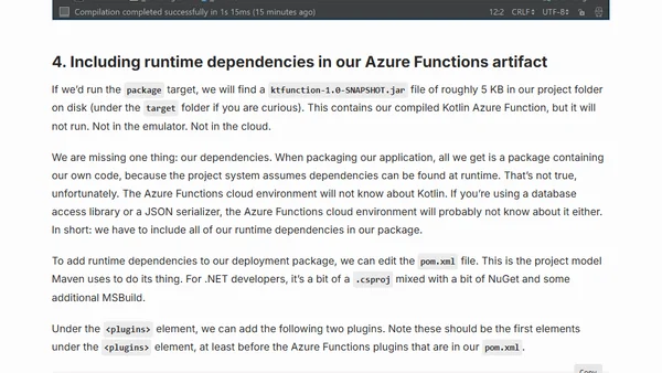 Running Kotlin in Azure Functions