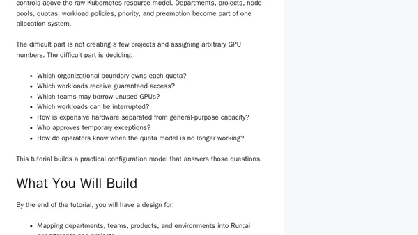 How to Configure Multi-Tenant GPU Scheduling with NVIDIA Run:ai