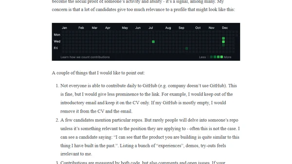 GitHub profile