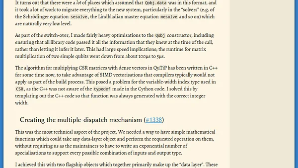 QuTiP data layer and the end of Google Summer of Code 2020