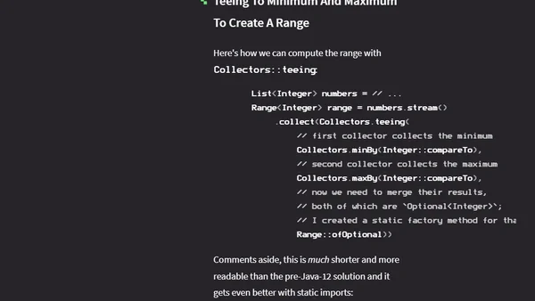 Teeing Collector in Java 12