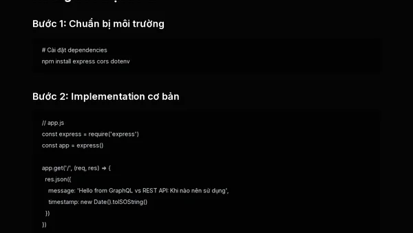 GraphQL vs REST API: Khi nào nên sử dụng