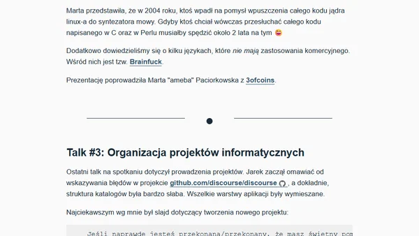 WRUG styczniowy o rrd-tool, sztuce i organizowaniu projektów