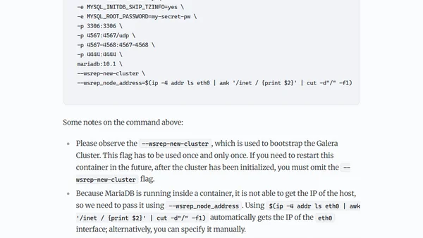 Galera cluster, MariaDB, CoreOS and Docker (Part 1)