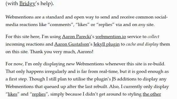 📄 Webmentions